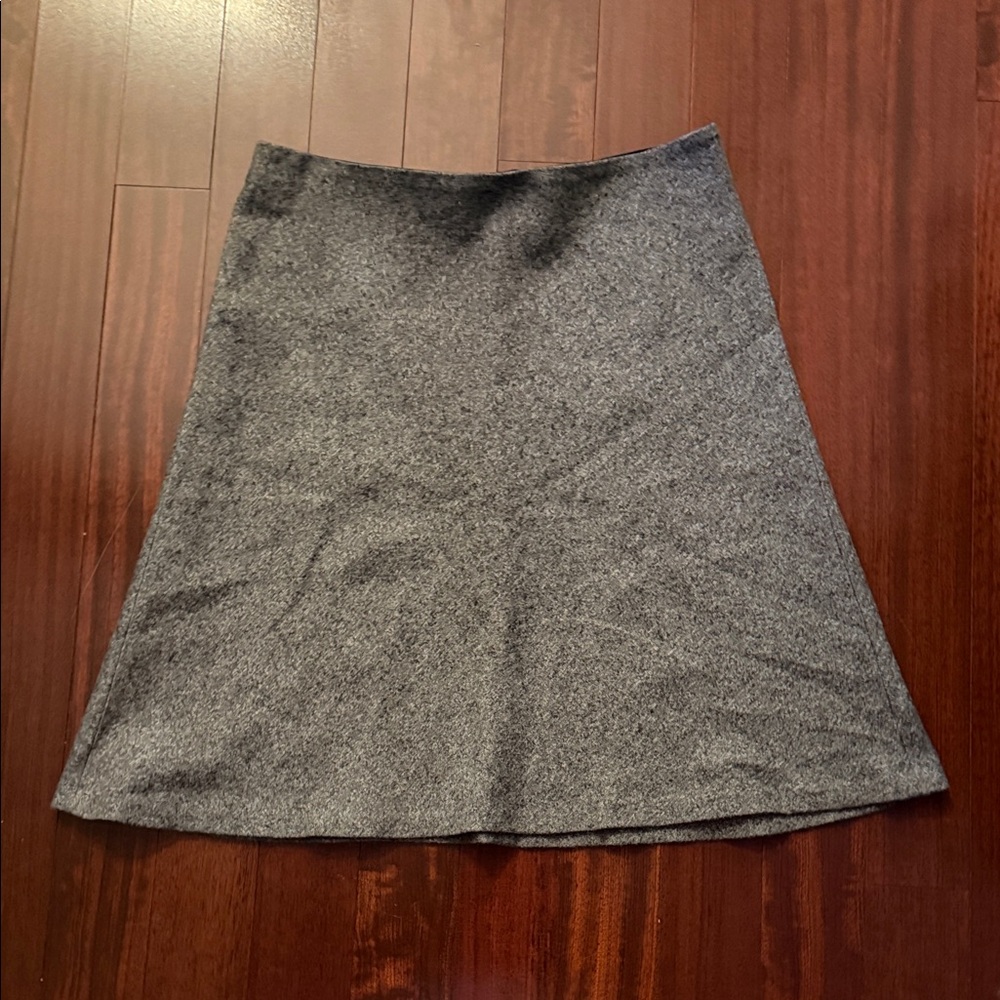 LOFT Charcoal A-Line Skirt